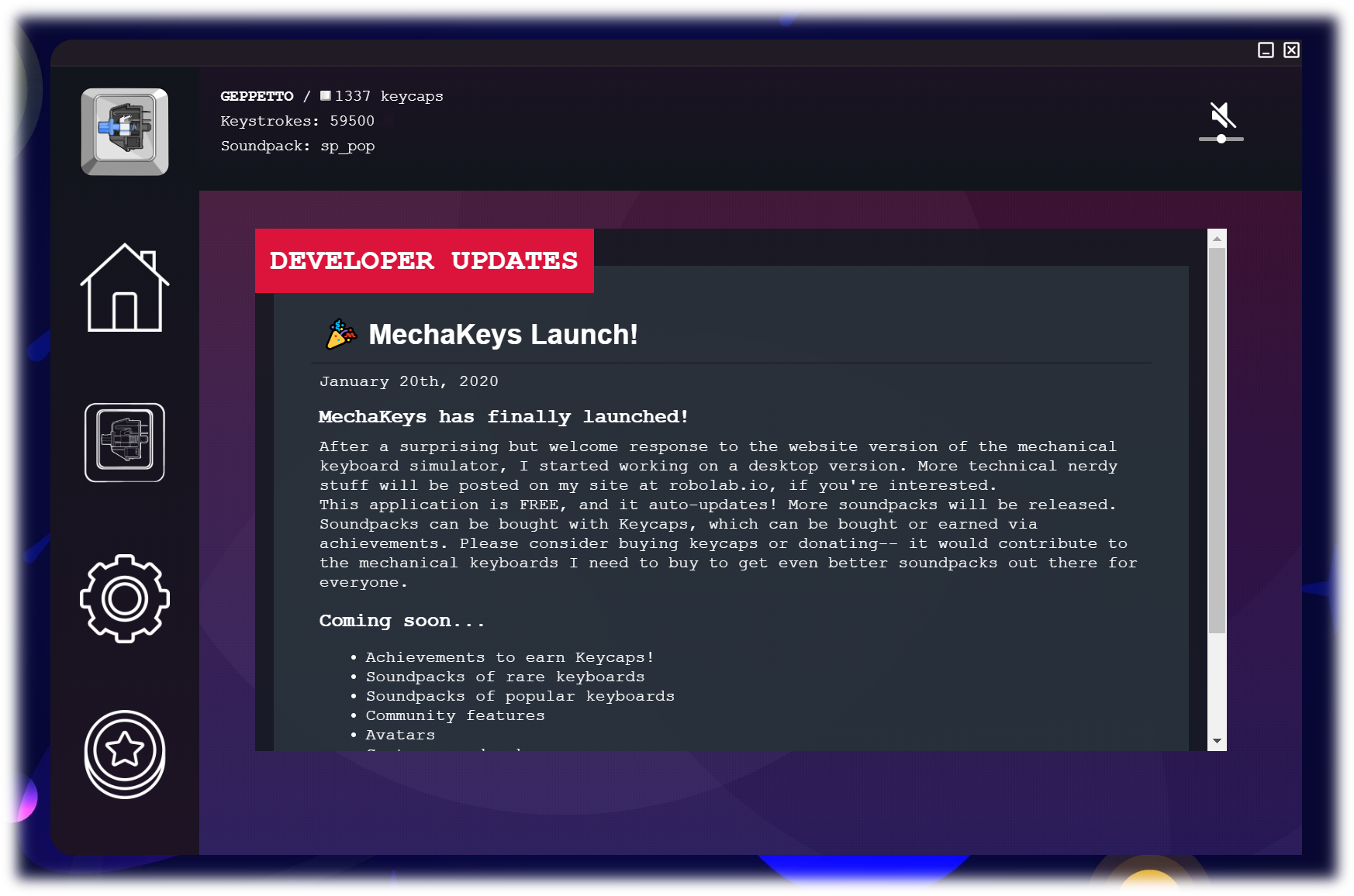 MechaKeys Desktop App